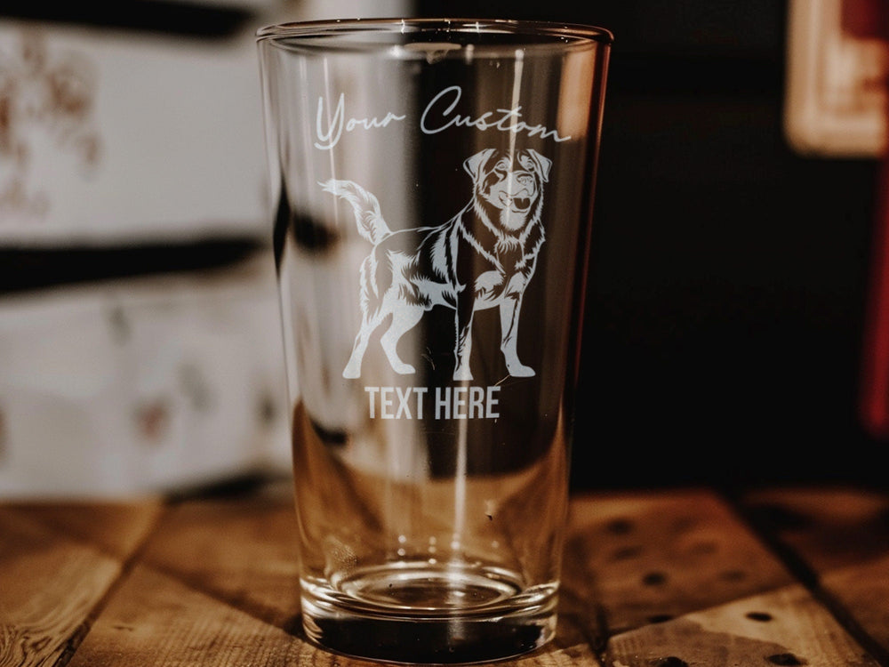 Anatolian Shepherd Dog Pint Glass: Personalized Beer Glassware