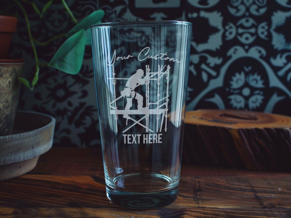Scaffolder Pint Glass: Personalized Construction Gift