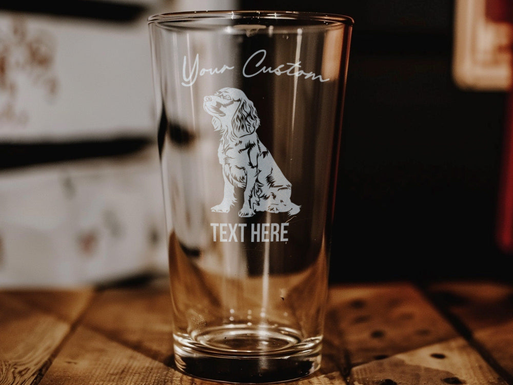 Boykin Spaniel Pint Glass: Personalized Dog Lover Gift