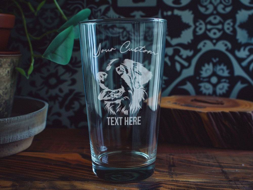 Saint Bernard Pint Glass: Personalized Dog Lover Gift