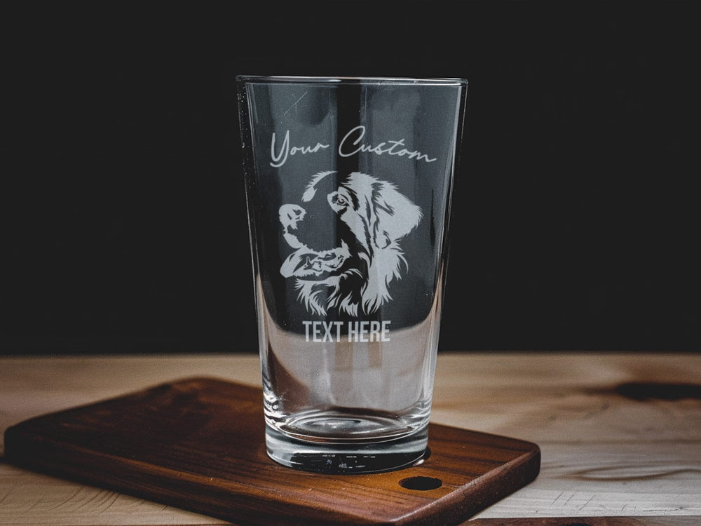 Saint Bernard Pint Glass: Personalized Dog Lover Gift