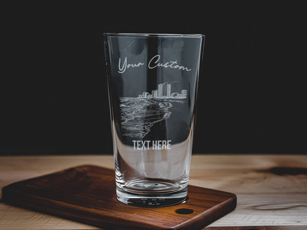 Virginia Beach Pint Glass: Personalized Coastal Drinkware