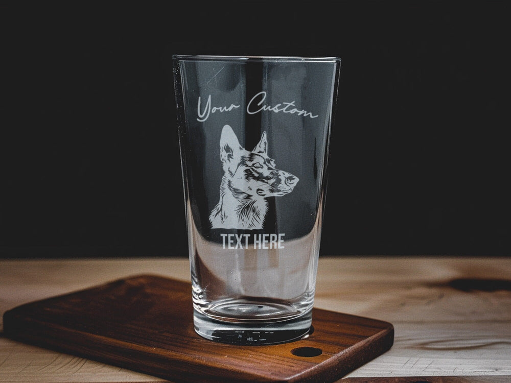 Dutch Shepherd Pint Glass: Personalized Dog Lover Gift