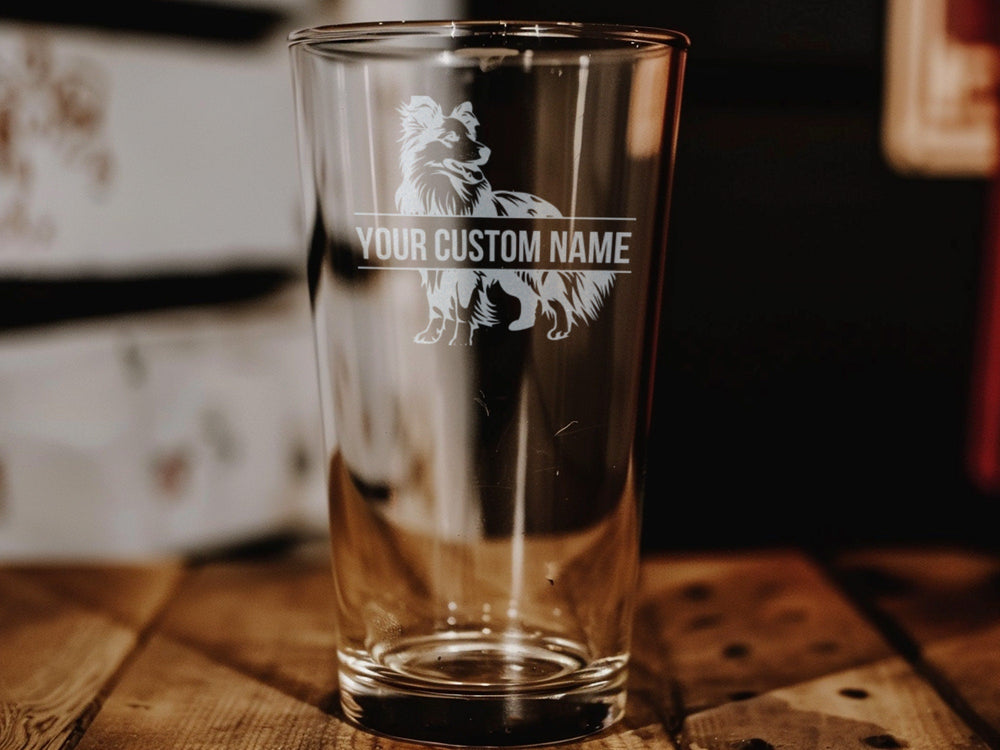 Shetland Sheepdog Pint Glass: Personalized Dog Lover Gift