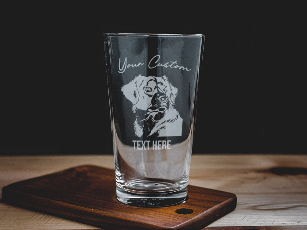 Entlebucher Mountain Dog Pint Glass: Personalized Barware Gift
