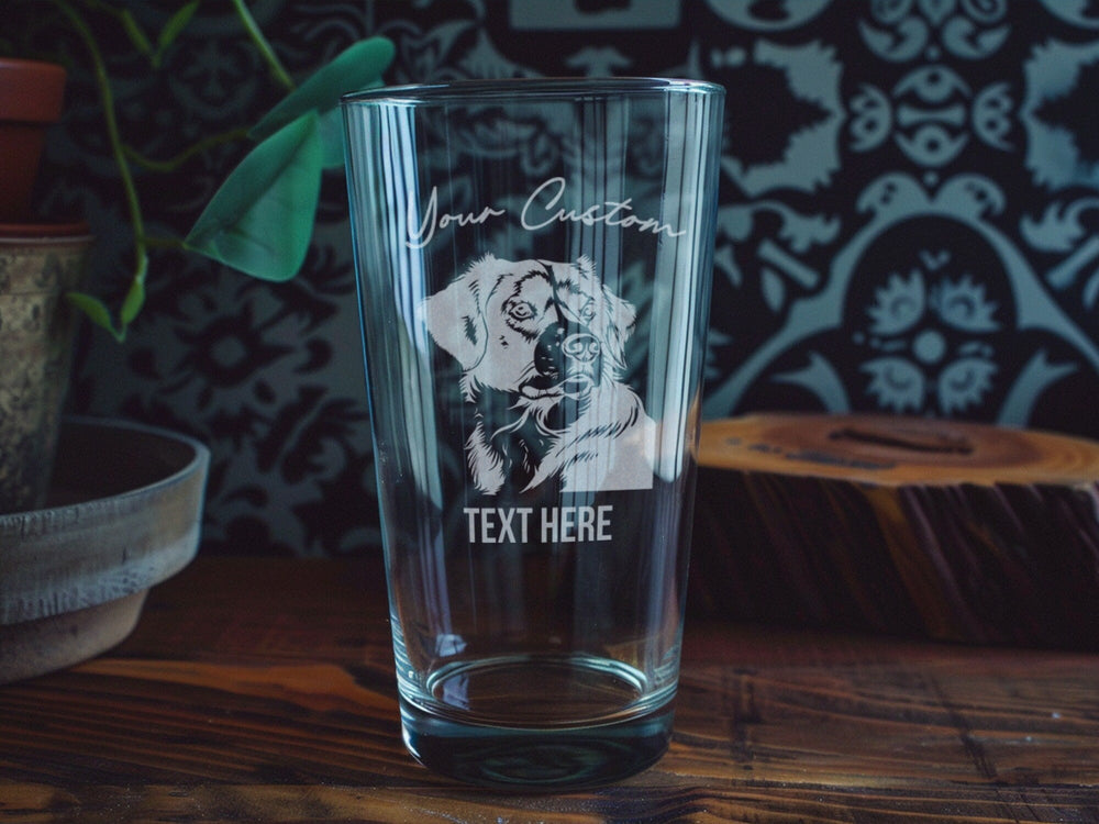 Entlebucher Mountain Dog Pint Glass: Personalized Barware Gift