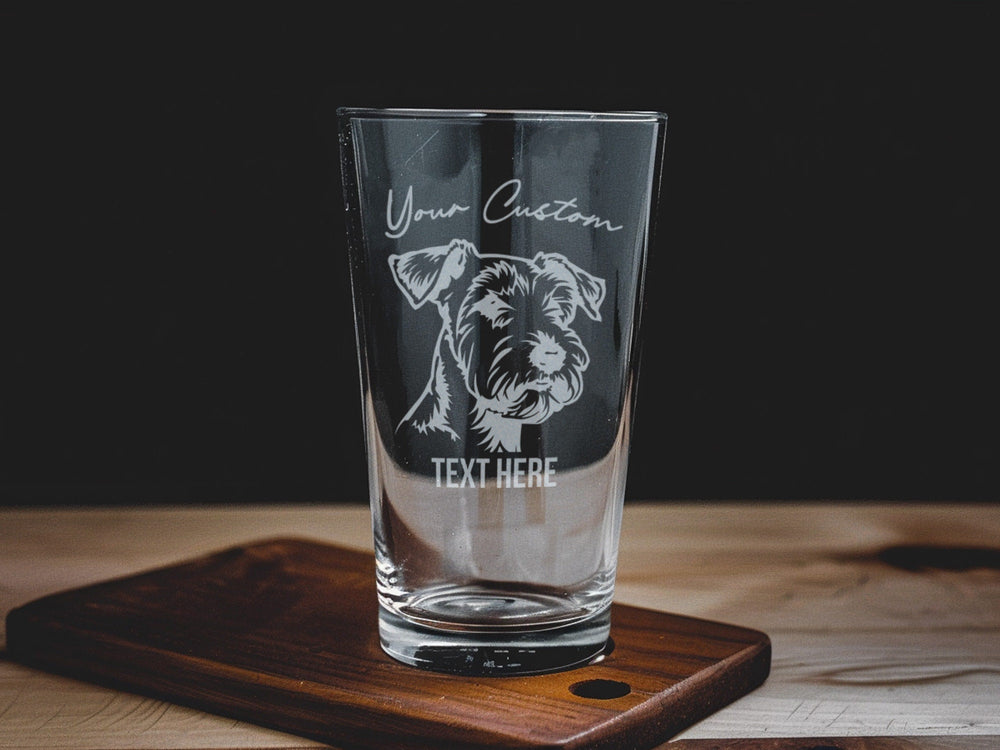 Lakeland Terrier Pint Glass, Dog Lover Gift, Beer Lover Present, Unique Barware, Collectible Glassware