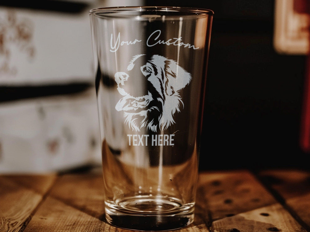 Saint Bernard Pint Glass: Personalized Dog Lover Gift