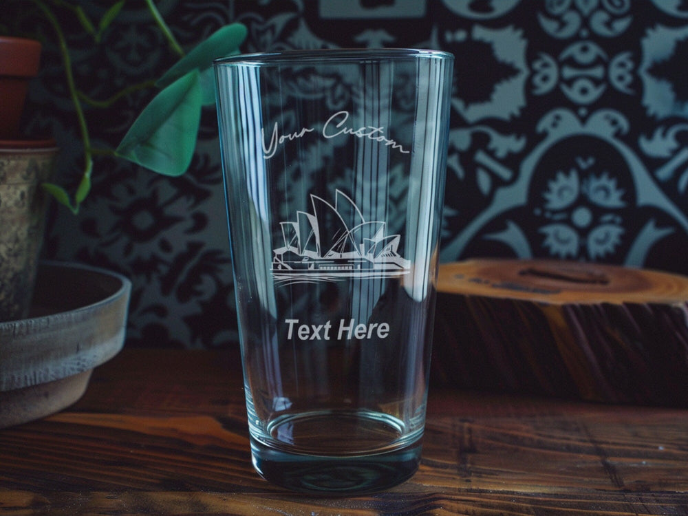 Sydney Opera House Pint Glass: Personalized Australia Souvenir