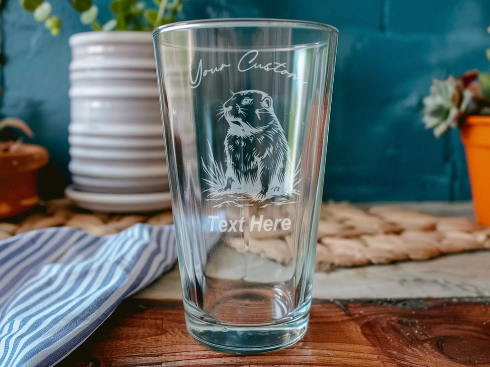 Groundhog Day Pint Glass: Engraved Collectible Barware