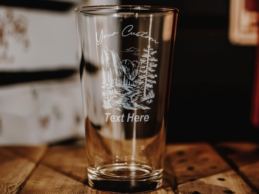 Zion National Park Pint Glass, USA Souvenir, Travel Collectible, Beer Glass Gift, Hiking Memorabilia