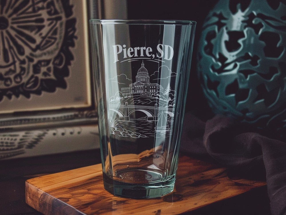 Pierre San Diego Pint Glass, San Diego California Souvenir Beer Glass, Pierre Character Drinking Glass, Gift for San Diego Fans