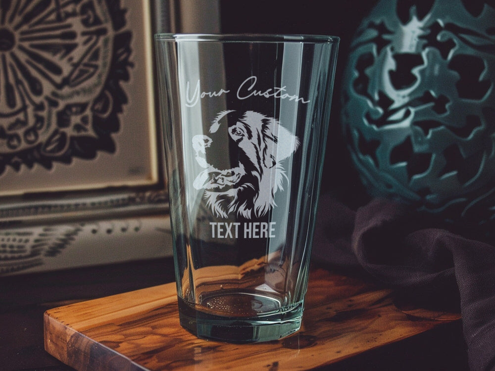 Saint Bernard Pint Glass: Personalized Dog Lover Gift