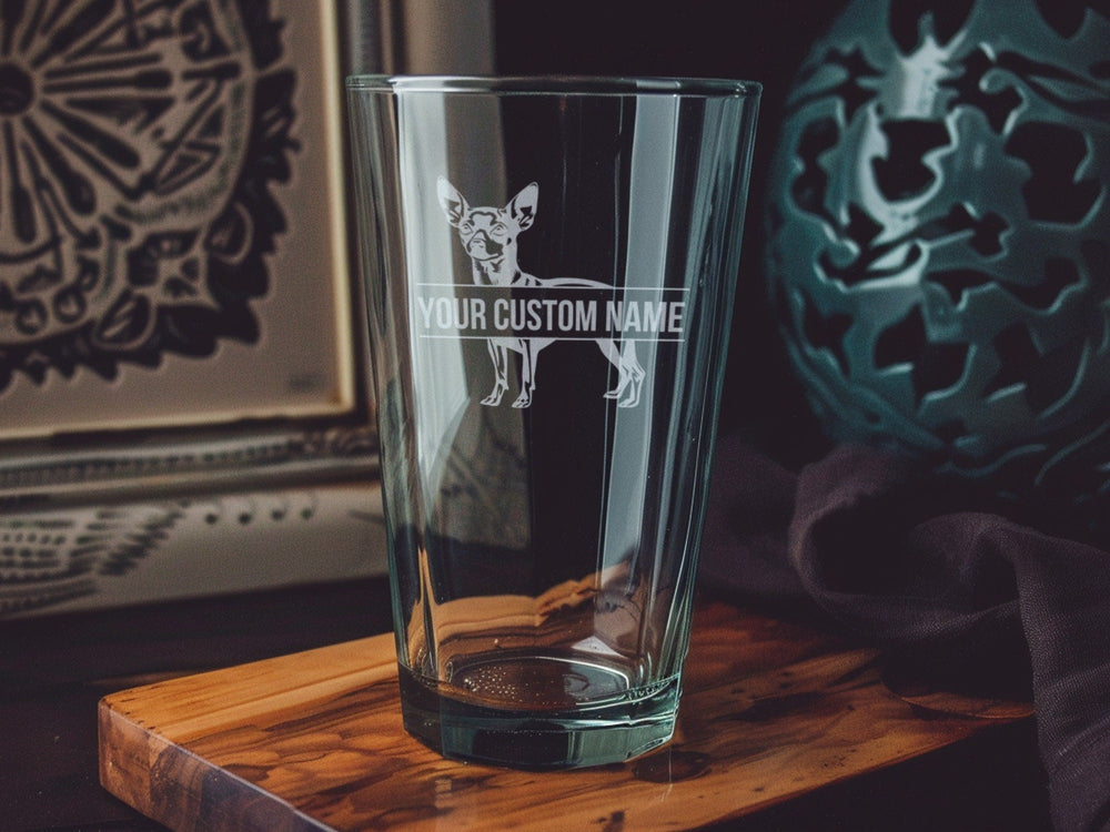 Miniature Pinscher Pint Glass: Personalized Dog Lover Gift
