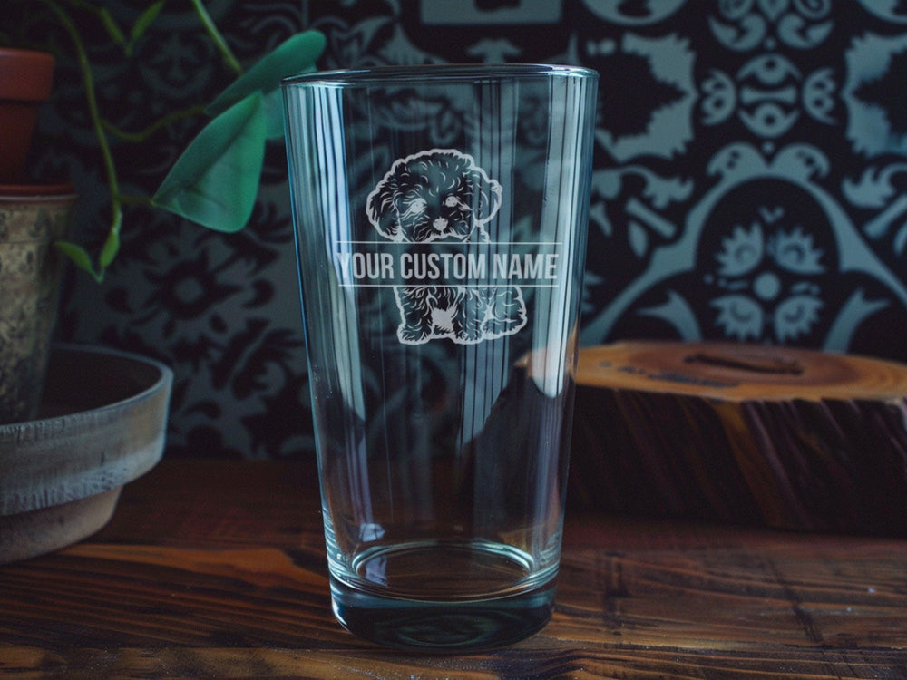 Bichon Frise Pint Glass: Personalized Dog Lover Gift