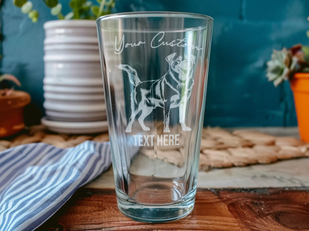 Anatolian Shepherd Dog Pint Glass: Personalized Beer Glassware
