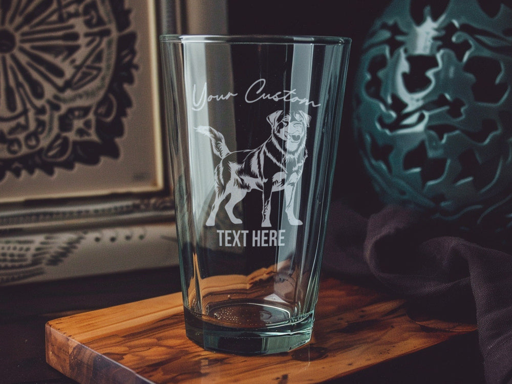 Anatolian Shepherd Dog Pint Glass: Personalized Beer Glassware