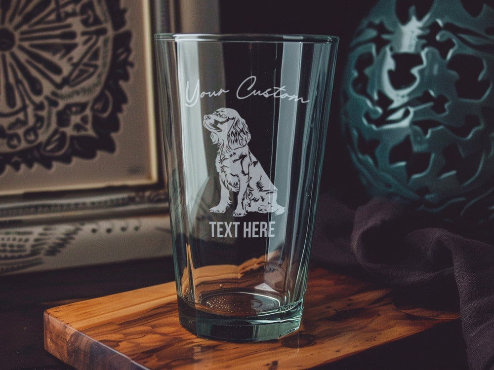 Boykin Spaniel Pint Glass: Personalized Dog Lover Gift