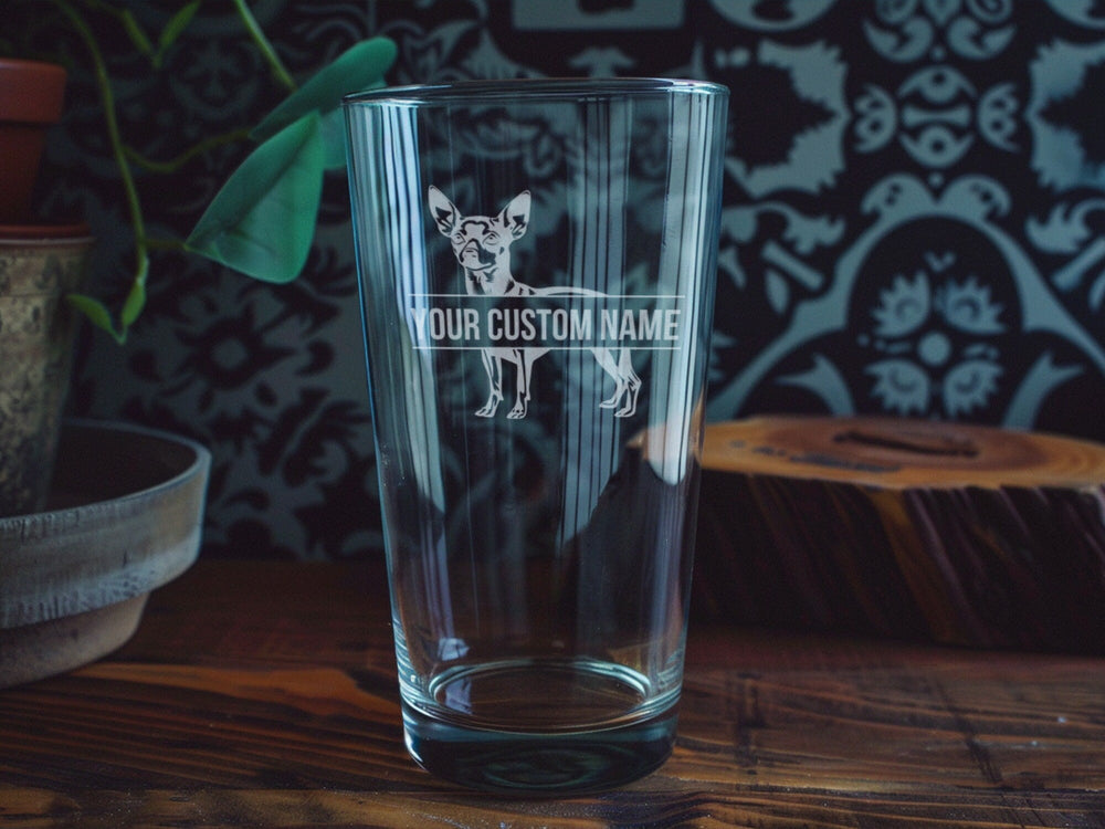 Miniature Pinscher Pint Glass: Personalized Dog Lover Gift