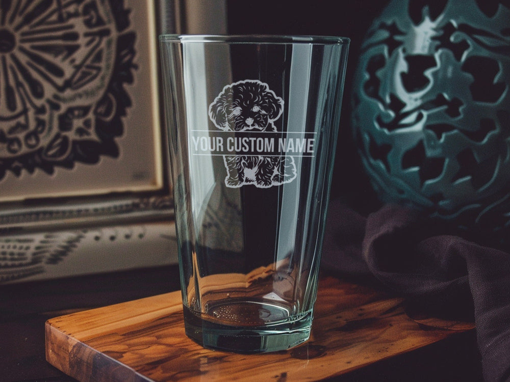 Bichon Frise Pint Glass: Personalized Dog Lover Gift