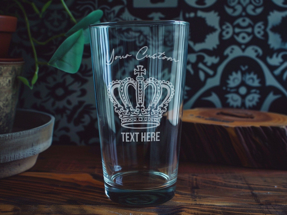 Pint Beer Glass, Crown Design, Bar Essentials, Drinking Glassware, Pub Collection