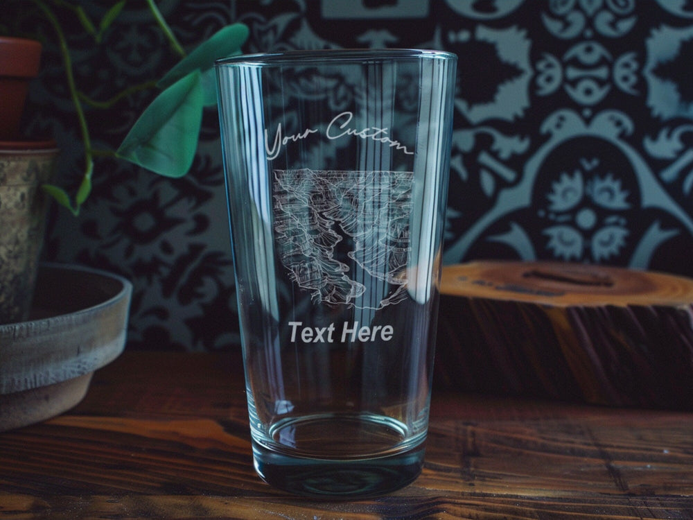 Grand Canyon Pint Glass: Personalized Arizona Souvenir Drinkware