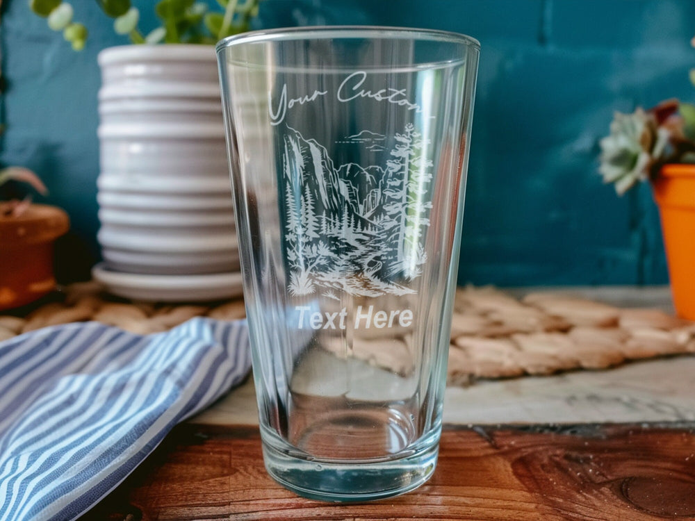 Zion National Park Pint Glass, USA Souvenir, Travel Collectible, Beer Glass Gift, Hiking Memorabilia