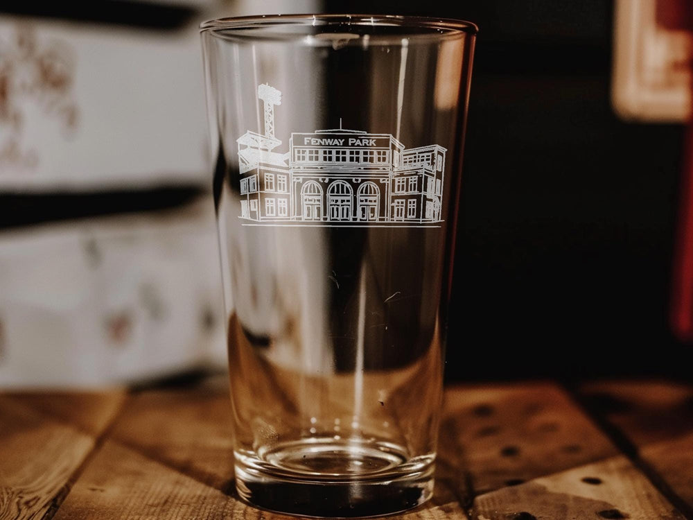 Fenway Park Pint Glass: Boston Baseball Stadium Souvenir