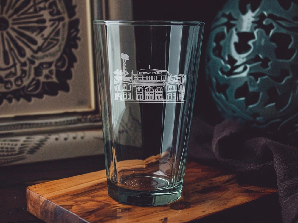 Fenway Park Pint Glass: Boston Baseball Stadium Souvenir