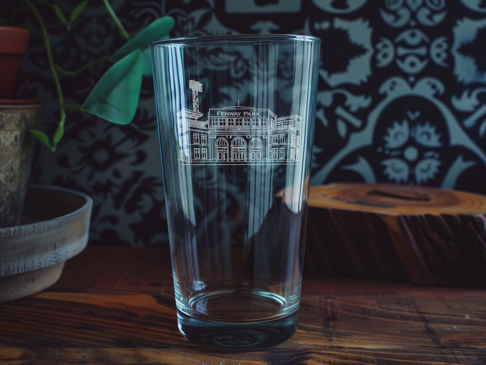Fenway Park Pint Glass: Boston Baseball Stadium Souvenir