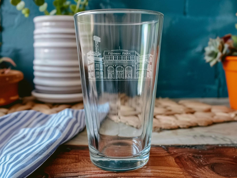 Fenway Park Pint Glass: Boston Baseball Stadium Souvenir