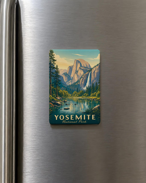 Yosemite National Park Fridge Magnet, Yosemite Valley Souvenir, Half Dome Landmark Travel Keepsake, California National Park Gift
