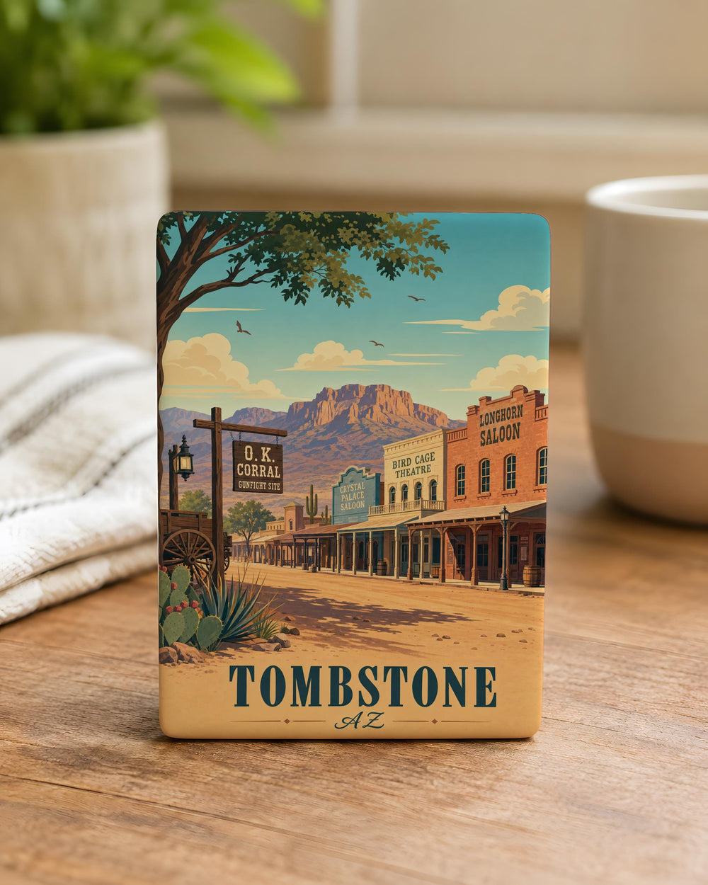 Tombstone Arizona Fridge Magnet, Tombstone AZ Souvenir Magnet, Wild West Cowboy Town Gift, Arizona Travel Keepsake Magnet