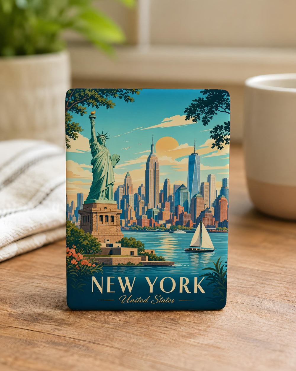 United States Fridge Magnet, USA Map Magnet, American States Souvenir Magnet, United States Map Refrigerator Magnet, USA Gift