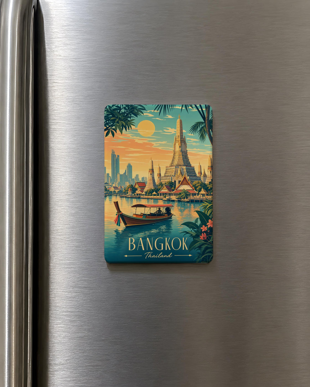 Thailand Fridge Magnet, Thailand Souvenir Magnet, Travel Gift, Thailand Travel Keepsake, Thailand Vacation Memory Magnet