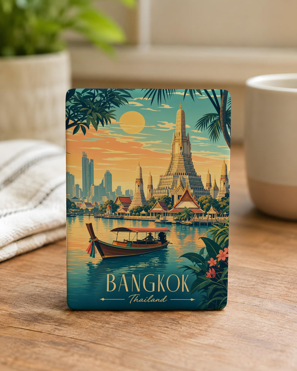 Thailand Fridge Magnet, Thailand Souvenir Magnet, Travel Gift, Thailand Travel Keepsake, Thailand Vacation Memory Magnet