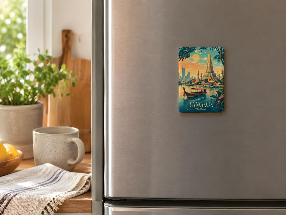 Thailand Fridge Magnet, Thailand Souvenir Magnet, Travel Gift, Thailand Travel Keepsake, Thailand Vacation Memory Magnet
