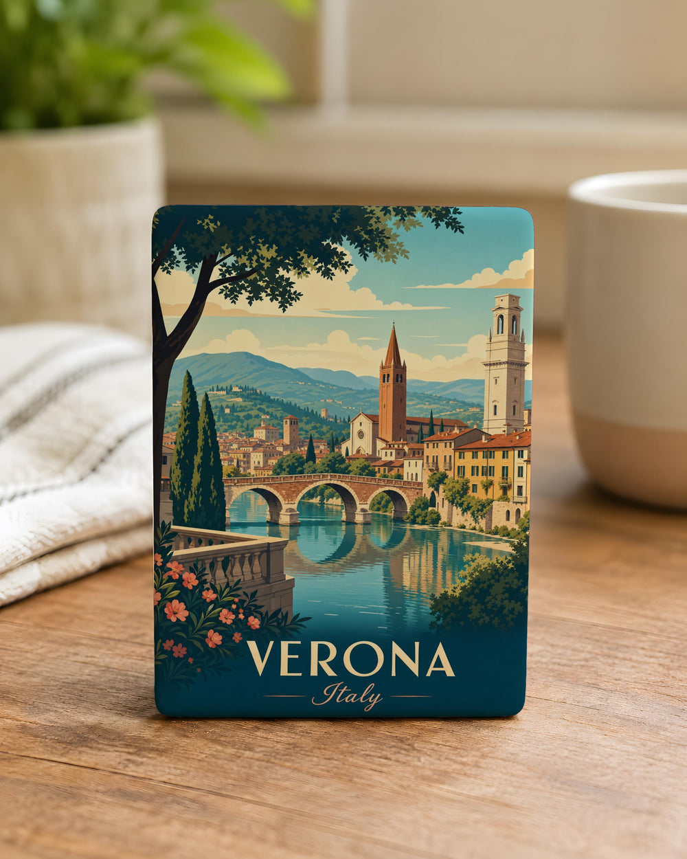 Verona Italy Fridge Magnet, Verona Travel Souvenir, Italy Vacation Keepsake, Verona Landmark Gift, Italian City Magnet