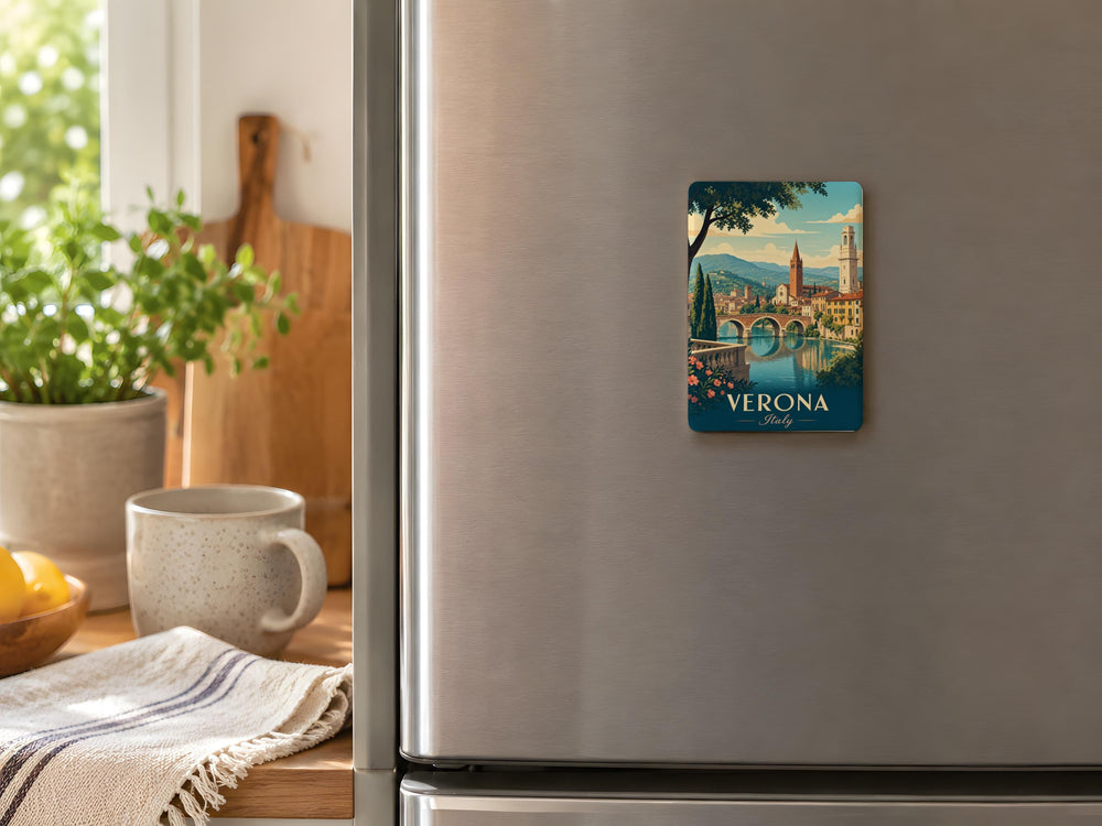 Verona Italy Fridge Magnet, Verona Travel Souvenir, Italy Vacation Keepsake, Verona Landmark Gift, Italian City Magnet