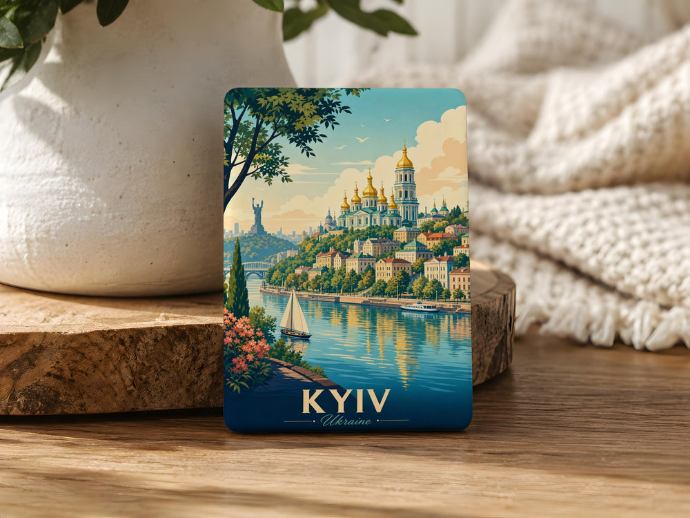 Ukraine Fridge Magnet, Ukraine Map Souvenir Magnet, Ukrainian Flag Magnet, Ukraine Travel Gift, Kyiv Ukraine Keepsake Magnet