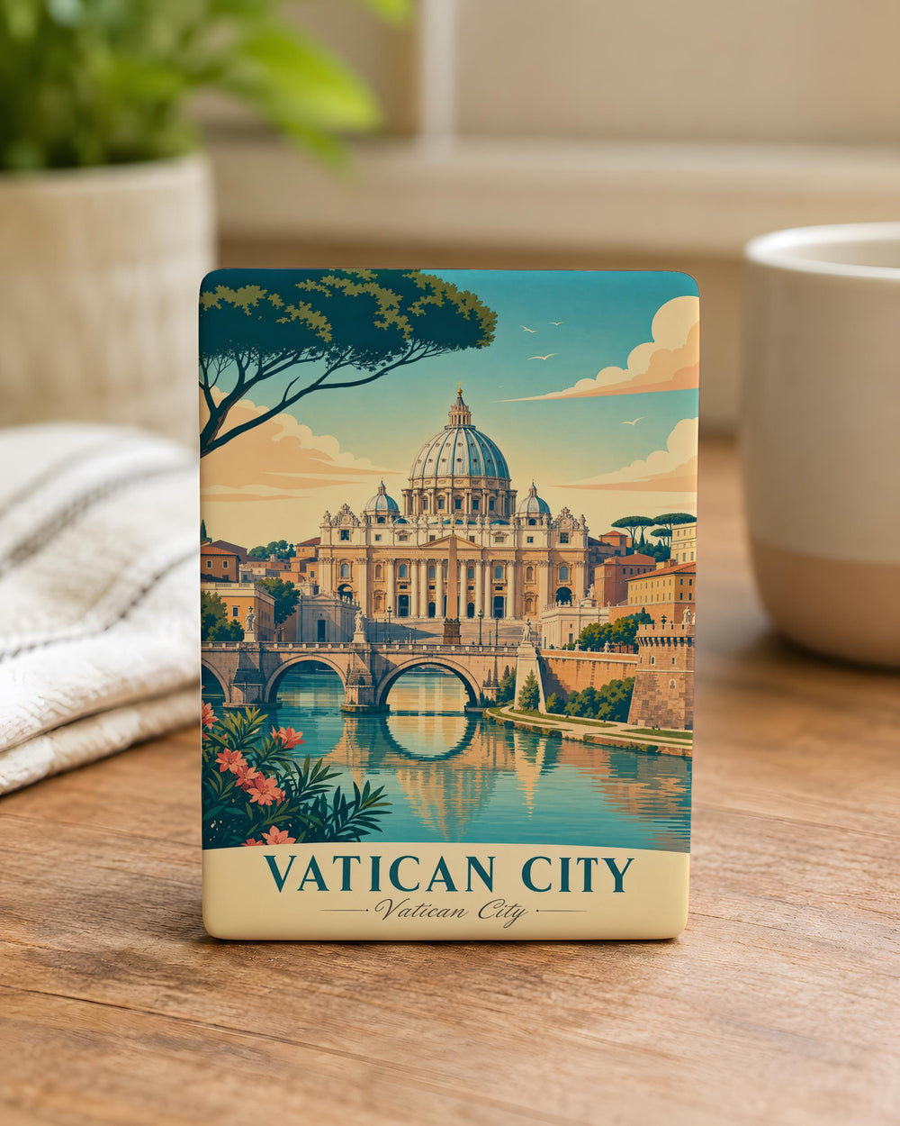 Vatican City Fridge Magnet, Vatican City Souvenir Magnet, Rome Italy Travel Landmark Gift, Catholic Vatican Keepsake Magnet