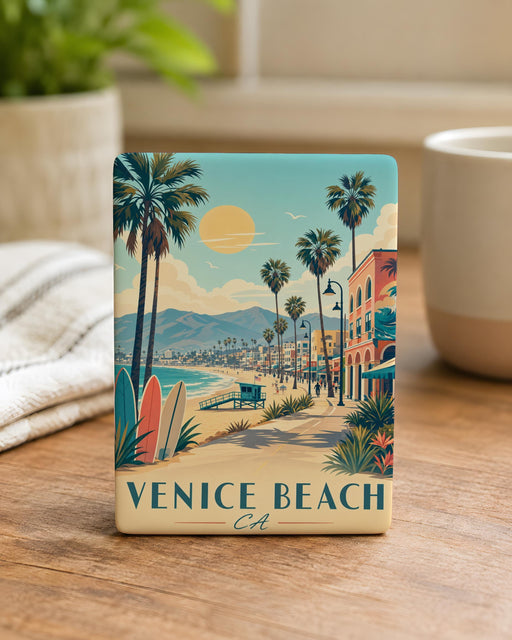 Venice Beach CA Fridge Magnet, Venice Beach California Souvenir Magnet, Los Angeles Beach Travel Gift Magnet