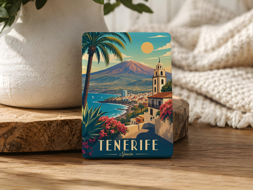 Tenerife Spain Fridge Magnet, Tenerife Souvenir Magnet, Canary Islands Travel Gift, Spain Vacation Keepsake Magnet