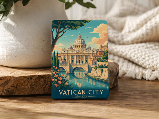Vatican City Fridge Magnet, St Peter’s Basilica & Vatican Landmarks Souvenir Magnet, Rome Italy Travel Keepsake Gift