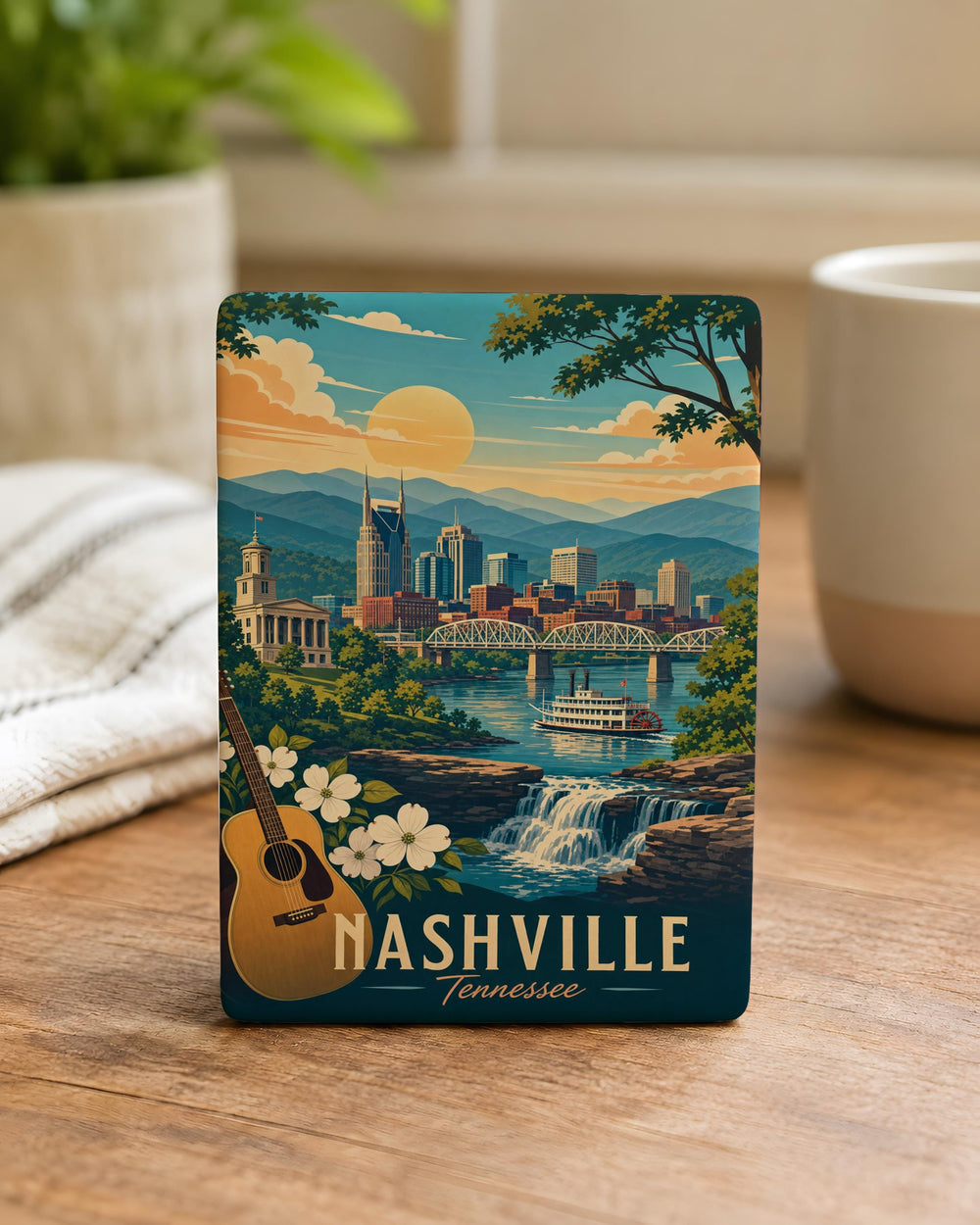 Tennessee Fridge Magnet, Tennessee State Souvenir Magnet, Tennessee Travel Gift, Tennessee Keepsake Magnet, Tennessee Kitchen Decor