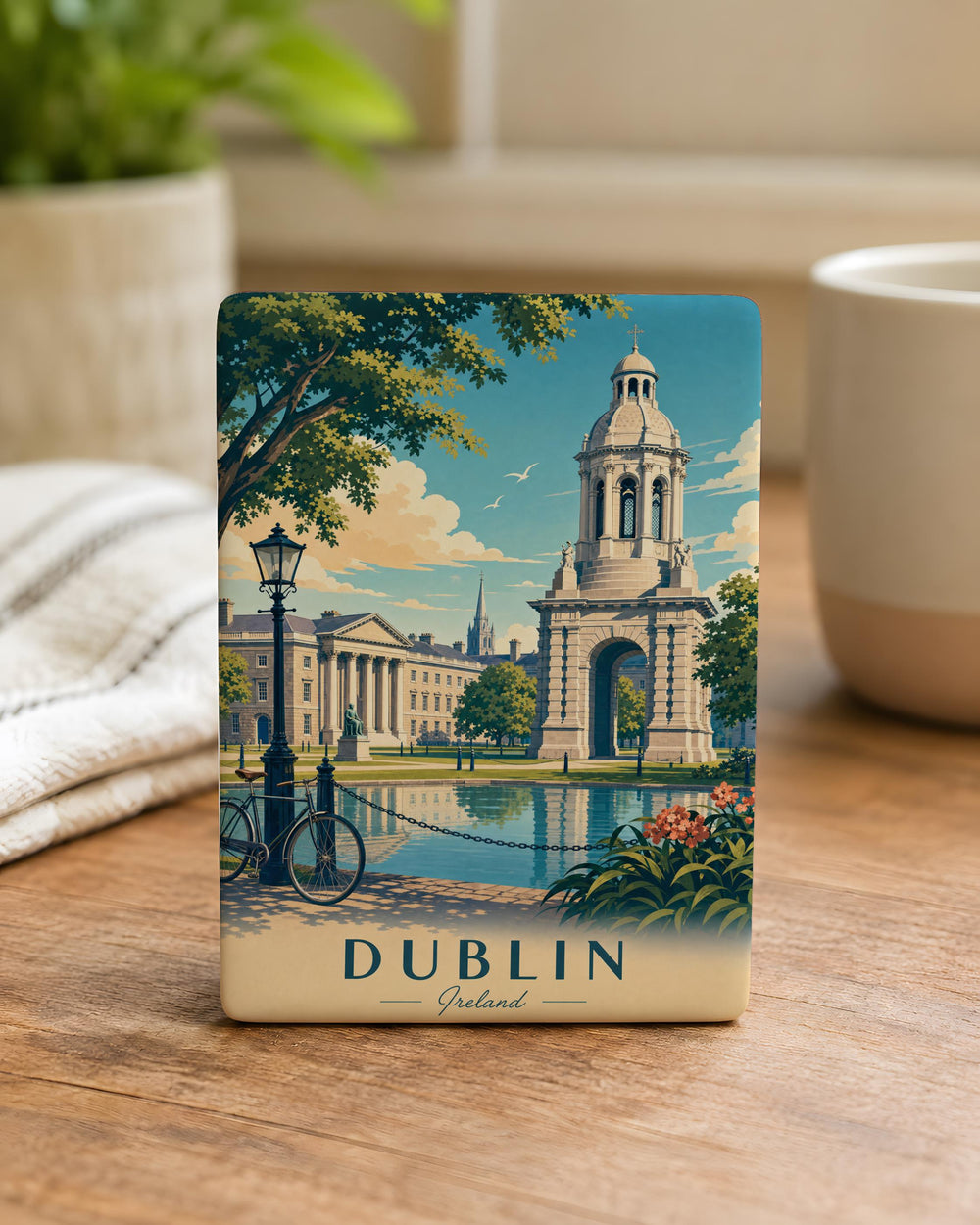 Trinity College Dublin Fridge Magnet, Ireland University Campus Souvenir, Dublin Landmark Refrigerator Magnet Gift