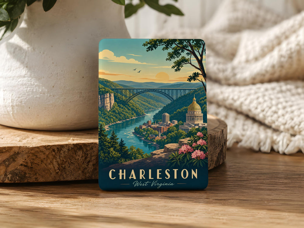 West Virginia Fridge Magnet, West Virginia State Souvenir Magnet, West Virginia Travel Gift, Appalachian State Magnet, WV Keepsake