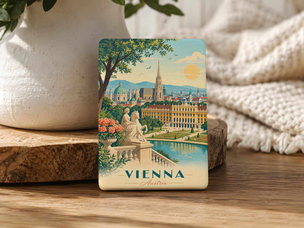 Vienna Austria Fridge Magnet, Vienna Souvenir Magnet, Austria Travel Magnet, Vienna Landmark Refrigerator Magnet, Vienna Gift