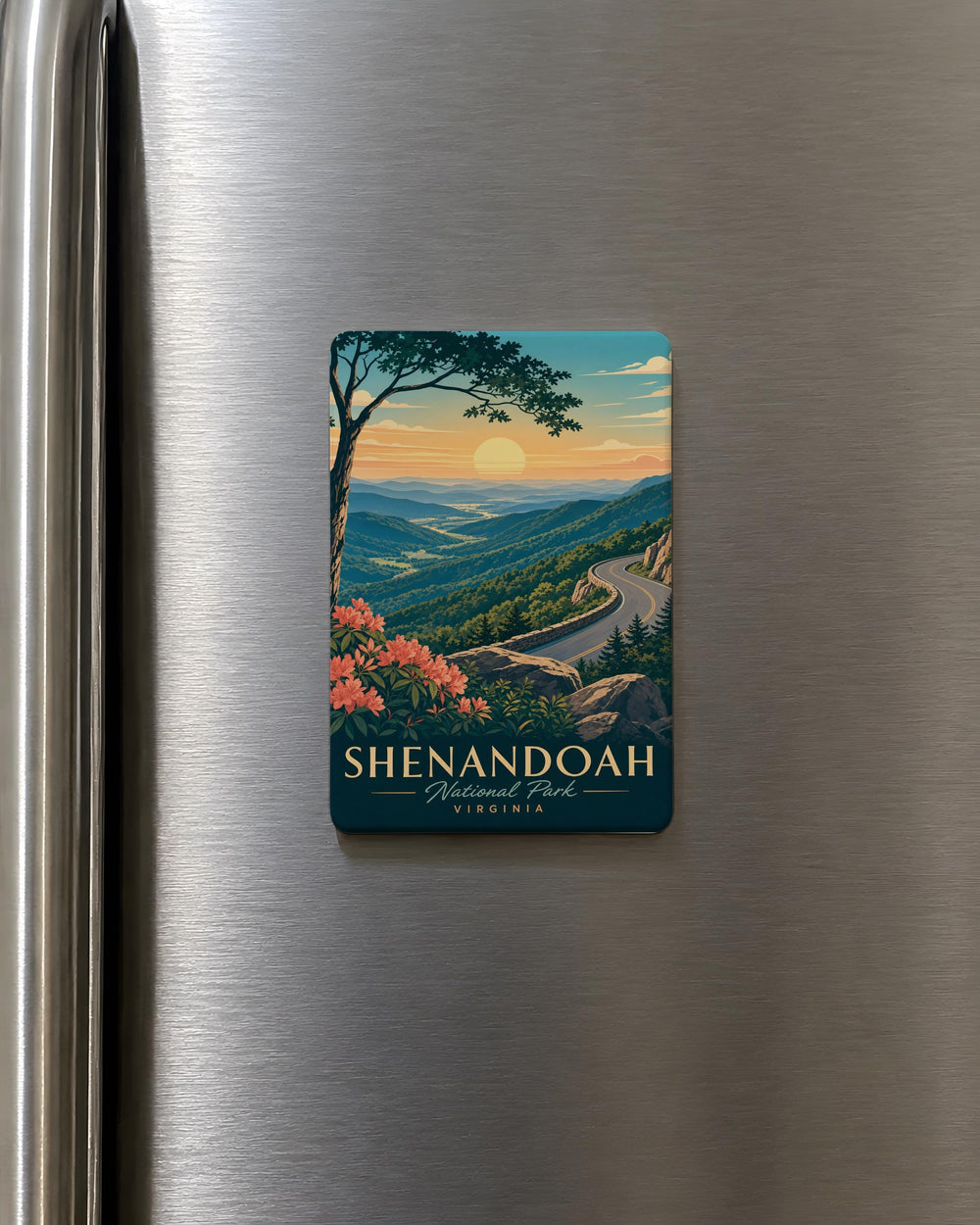Shenandoah National Park Fridge Magnet, Skyline Drive Souvenir, Virginia Mountain Scenic Keepsake Magnet