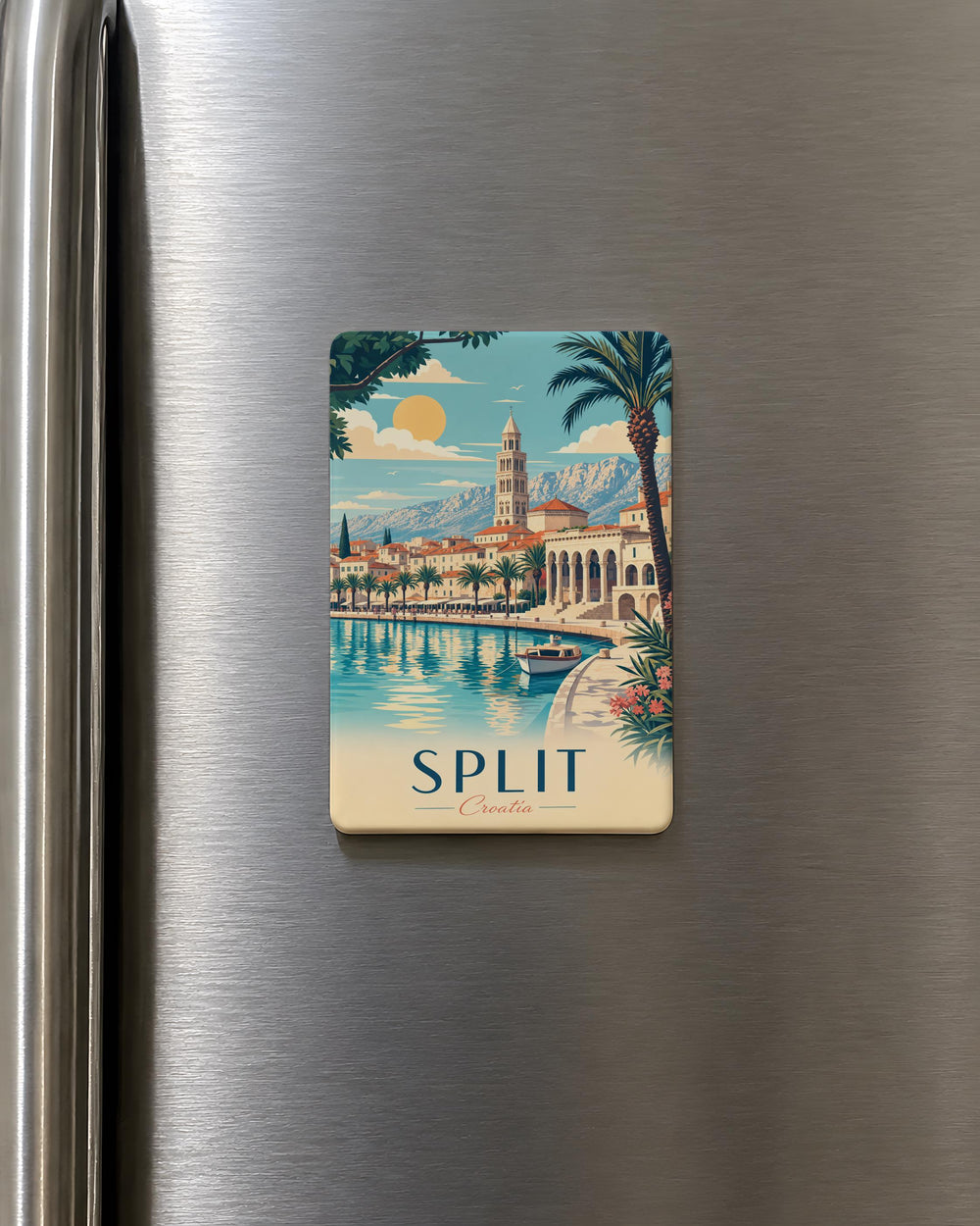 Split Croatia Fridge Magnet, Split City Souvenir, Dalmatian Coast Travel Gift, Croatia Vacation Keepsake, Split Old Town Magnet